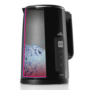 Электрический чайник мощностью 2200 W, объёмом 1.5 L и поворотной базой 360° ETA559590000 Emma Black ETA (ETA559590000)