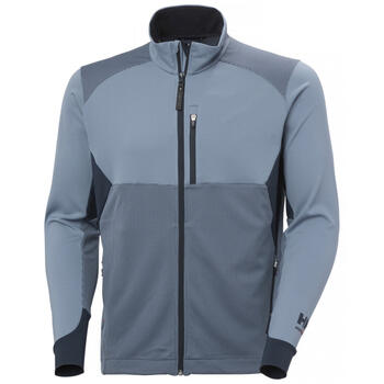 Helly Hansen Tech Active džemperis ar pilnu rāvējslēdzēju 72378_575-M&HH, M, pelēkzils, 200 g/m², 74% pārstrādāts poliesters (72378_575-M&HH)
