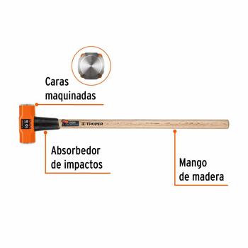 Veseris ar koka kātu 4.5kg 91cm TRUPER (MD-10M)