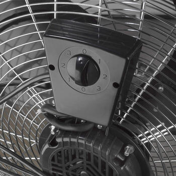 Grīdas ventilators mājai birojam garāžai un darbnīcai 120W Ø46cm 3 režīmi 102.6m³/min metāls HVF18S-2 385717 Eurom (385717)
