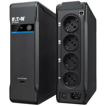 Eaton UPS 3P900UD 0.9 кВА, 540 Вт, 4 C14 разъема, 2 USB Type A/C, 9 Ач, 12 В, LED дисплей, 25 дБ, черный (3P900UD)