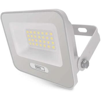 Emos LED prožektors GLARO ZS2224W, 20 W, 2000 lm, IP65, 120°, 4000 K, alumīnijs, stikls, 20 000 h (ZS2224W)