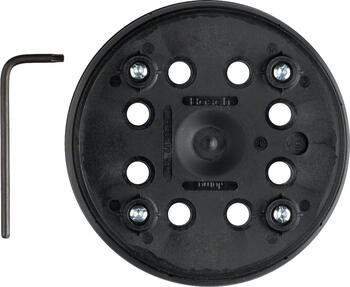 Gumijas slīpšķīvis 125 mm (PEX 270), Ekscentra slīpmašīnām MAIŅAS SLĪPĒŠANAS PAMATNE, 2608601169, BOSCH (2608601169)