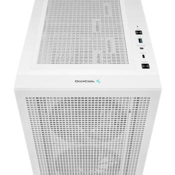 Deepcool Datora korpuss CH560 Digital R-CH560-WHAPE4D-G-1, 7.5kg, balta krās., caurspīdīga krās., 4 ventilatori, 2x3.5 collas (R-CH560-WHAPE4D-G-1)