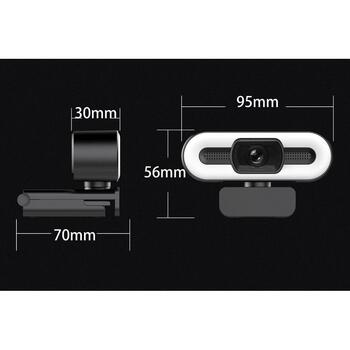 Manta Вебкамера W183, 1080p, 1/2.7 CMOS, USB 2.0, 8MP, встроенный микрофон, кольцевое LED освещение (W183)