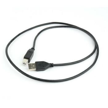 Gembird kabelis USB 2.0 A-B 1m melns, zelta kontakti (CCP-USB2-AMBM-1M)