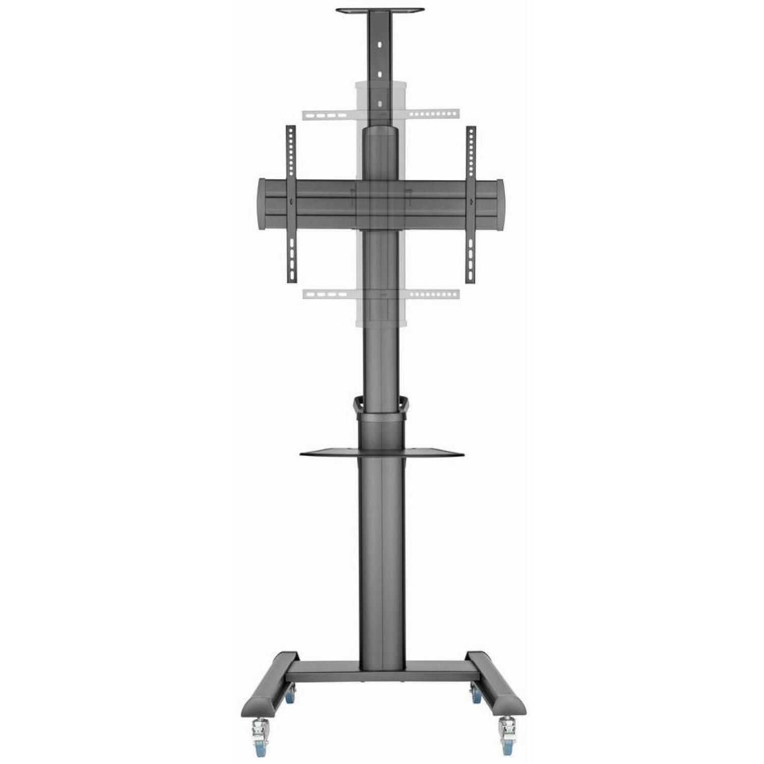 Gembird televizora statīvs ar ritenīšiem 37-70 TVS-70T-02, dziļums 2157 mm, platums 772 mm, augstums 648 mm, VESA 600 mm x 400 mm (TVS-70T-02)