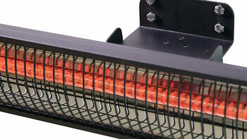 Infrasarkanais sildītājs 2500 W sienas stiprināšanai terasēm un lapenēm RD-DARK-25 Sunred (RD-DARK-25)