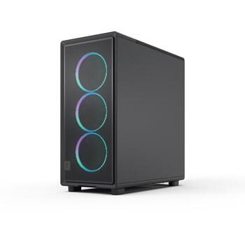 Fractal Design Компьютерный корпус Epoch FD-C-EPO1A-04, ATX, Mid Tower, черный, 3 мм закаленное стекло, сталь, RGB (FD-C-EPO1A-04)