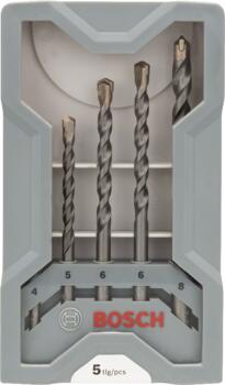 5 Silver Percussion kompl X-Pro Line, 4,5,6,6,8mm, Urbjmašīnām/skrūvgriežiem, triecienurbjmašīnām/triecienskrūvgriežiem CYL-3 URBIS, 2607017080, BOSCH (2607017080)