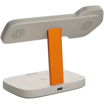 Bezvadu uzlādes stacija 3 in 1 ar 15 W jaudu Hexagon 310 Gaiši Pelēks Oranžs CNS-WCS310LGOR CANYON (CNS-WCS310LGOR)