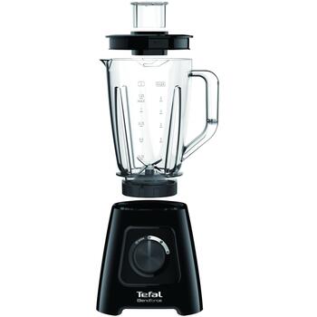 Tefal Блендер BL420838, 600 Вт, 1.25 Л, пластиковая чаша, дробление льда, черный (BL420838)