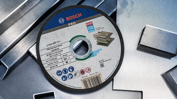Griešanas ripa 115x22,2x1 mm, INOX, Mazām leņķa slīpmašīnām PRO STAINLESS STEEL AND METAL GRIEZĒJDISKS, 2608600545, BOSCH (2608600545)
