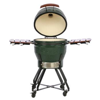 TunaBone Kamado Pro M угольный керамический гриль для приготовления мяса и овощей 22