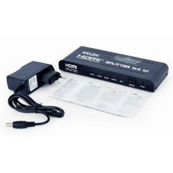 Gembird HDMI сплиттер DSP-4PH4-02 4 порта, 225 МГц, 0.28 кг (DSP-4PH4-02)