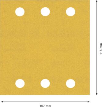 Slīppapīrs C470, kokam 115x107mm,K240,10x, Orbitālajām slīpmašīnām EXPERT C470 SMILŠPAPĪRS, 2608900895 BOSCH (2608900895)