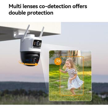 Imou Cruiser Dual 2C 4G IP поворотная камера видеонаблюдения 6MP 3+3MP dual lens IR 30m AI IPC-S7XCP-6M1TED белая (IPC-S7XCP-6M1TED)