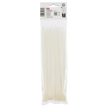Kreator savilcēji KRTH41005, 250mm, 4.8mm, 50 gab, neilons, 23kg, -40 °C – 85 °C, balts (KRTH41005)