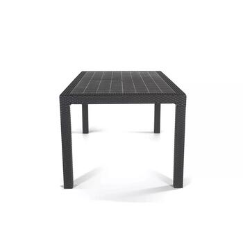 Keter Melody садовый стол 29190205939, 160.5x94.5x74.5cm, 15кг, серый, в стиле ротанг, на 6 персон (29190205939)