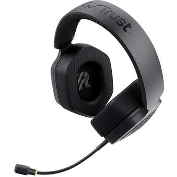 Trust наушники GXT 493PS 20 - 20000 Гц, 1.2 м кабель, Bluetooth, черный, 280 г, регулируемая дужка, съемный микрофон (25746)