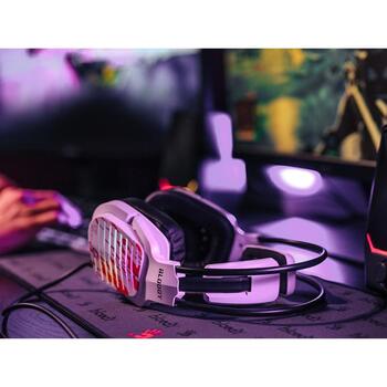 A4Tech Наушники A4TSLU47749, 643g, Белый, 105dB±3, Проводные, 16Ω, 2m, Закрытые, Виртуальный 7.1, Оголовье, 20Hz-20KHz (A4TSLU47749)