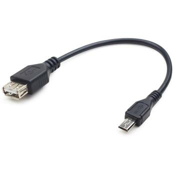 Gembird USB kabelis A-OTG-AFBM-03 0.15 m, USB 2.0-A sieviešu un USB micro-B vīriešu savienotāji (A-OTG-AFBM-03)