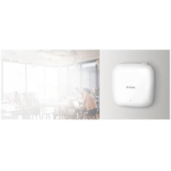 D-Link bezvadu piekļuves punkts DAP-X2810, AX1800, 2.4/5 GHz, 1200+574 Mbit/s, PoE, 2x2 MU-MIMO, WPA3 (DAP-X2810)
