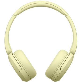 Sony Наушники WH-CH520 Код WHCH520Y.CE7, беспроводные, желтые, Bluetooth 5.2, стерео, 50ч работы аккумулятора (WHCH520Y.CE7)