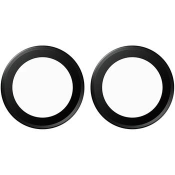 PanzerGlass Hoops | Camera Lens | Apple | iPhone Duo | Metal/Silicone | Black (PG70130)