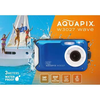 Easypix Подводная камера W3027 10033, 5MP, 30MP, 4x цифровое увеличение, водонепроницаемая до 3м, USB-C, 1920×1080 (10033)