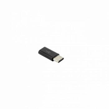 Sbox Адаптер AD.USB-C B, microUSB F, TYPE-C M, 480 Mbps, черный (AD.USB-C B)