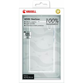 Krusell Задняя крышка 60986, Прозрачный, TPU, Конверт, Xperia L1, Устойчивый к царапинам, Совместимость с Sony (60986)