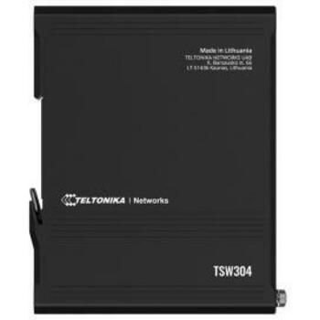 Teltonika коммутатор TSW304 4 x 1000 Mbps, 7 - 57 V, IP30, PoE, DIN крепление, алюминий (TSW304)