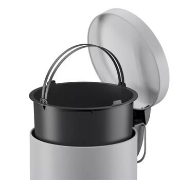 Hailo Selekta S 035050201, 5L, 27x27x20см, сталь, Soft Close, педаль, съемное внутреннее ведро (035050201)