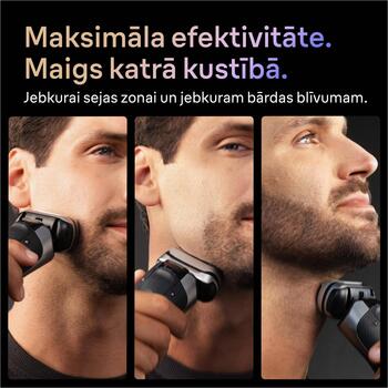 Braun skuveklis Series 9 Pro+ 9675cc, 60 min, mitrā un sausā, litija jonu, pelēks, 5+1 skūšanās elementi, ProTrimmer (9675CC)