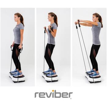 Reviber Vibrācijas plāksne RV-VISL-MO/1.1, 99 intensitātes līmeņi, 3 masāžas režīmi, maksimālais svars 150 kg (RV-VISL-MO/1.1)