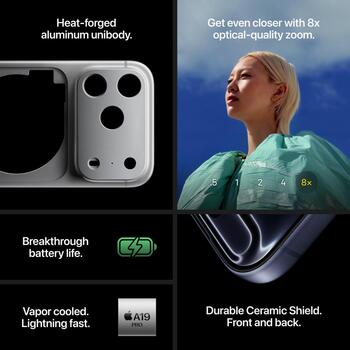 Apple Мобильный телефон 17 Pro MG8H4HX/A, 6.3