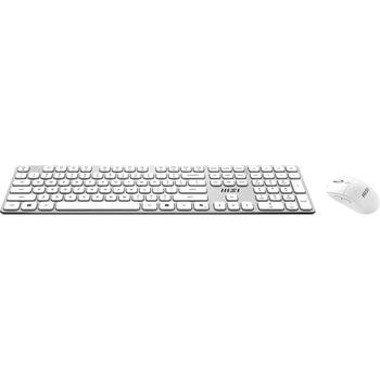Msi Klaviatūra un datorpele Forge K210 W Combo White US, bezvadu, balta, pele iekļauta (Forge K210 W Combo White US)