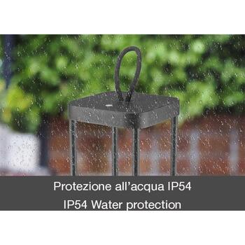 Beper Фонарь P207ILI100, 2000 мАч, 15 x 15 x 40 см, Железо и акрил, регулируемая яркость, USB зарядка (P207ILI100)