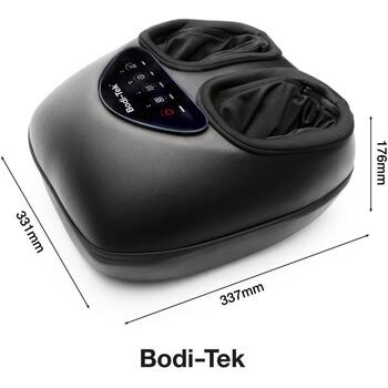 Bodi-Tek Pēdu masieris BT-FMMT-EU/1,1, 3 režīmi, sildīšana, taimeris, melna krāsa (BT-FMMT-EU/1,1)