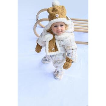 Lodger Skier Tribe комбинезон SKP 599_18_24, 18-24M, 100% полиэстер, молния, длинные рукава, 40°C, песочный цвет (SKP 599_18_24)