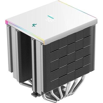 Deepcool Gaisa dzesētājs AK620 DIGITAL SE WH R-AK620-WHADMN-GJD, 68.99 cfm, 2x120mm, 28 dBA, PWM, ARGB, reāllaika displejs (R-AK620-WHADMN-GJD)
