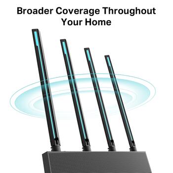 TP-Link Archer C80 беспроводной маршрутизатор AC1900 Wi-Fi 5 MU-MIMO Beamforming 1300 Mbps 5 GHz 600 Mbps 2.4 GHz 4× Gigabit LAN 1× Gigabit WAN чёрный (Archer C80)