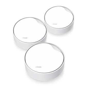 TP-Link Deco X50-PoE (3-Pack) AX3000 Wi-Fi 6 PoE Mesh система 3 устройства 2.5 Gbps Белый (DECOX50-POE(3-PACK))