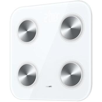 Huawei Умные весы для тела Scale 3 55020ABM, 4x AAA, Bluetooth 5.0, LED, анализ тела, белый (55020ABM)