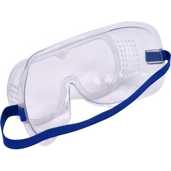 Vorel Aizsargbrilles 74508, 1. optiskā klase, II kategorija, PVC rāmis, PC lēcas, ventilācijas atveres, regulējama siksniņa (74508)