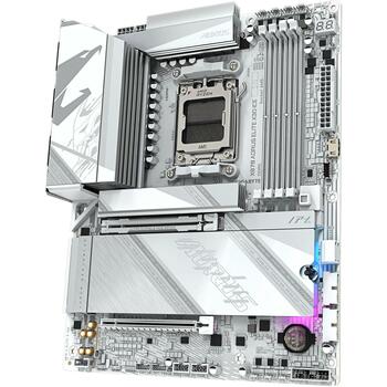 Gigabyte Mātesplate X870 A ELITE X ICE, AMD Socket AM5, 16+2+2 fāzes VRM, 4*DIMM DDR5, 4*M.2, 2.5GbE LAN, Wi-Fi 7 (X870 A ELITE X ICE)