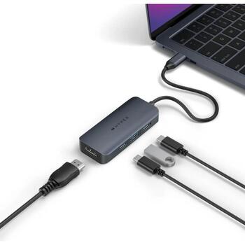 Hyper док-станция HyperDrive Next HD4001GL, 1x HDMI, 4K 60 Hz, 10 Gbps USB-A, 10 Gbps USB-C, 100 W PD 3.0, USB-C 3.2 Gen 2 (HD4001GL)