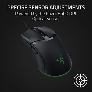 Razer игровая мышь Cobra RZ01-04650100-R3M1, 8500 dpi, USB Type-A, 6 кнопок, оптическая, черная, RGB подсветка (RZ01-04650100-R3M1)