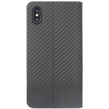 Tellur Grāmatu maciņš oglekļa iPhone XS TLL118303, 5.8